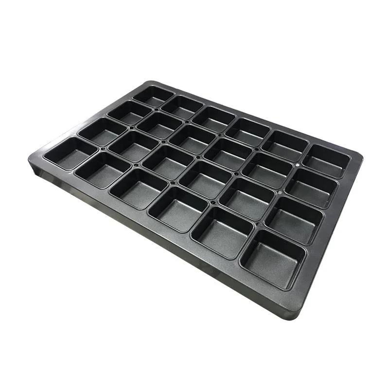 Heavy Duty Aluminized Steel Metal Non Stick Square Muffin Cupcake Baking Pan Commercial Industrial Bakery Oven Baking Pan