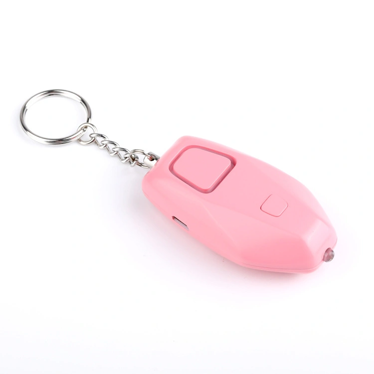 Rechargeable Personal Alarm Key Chain Distress Device with One Keychain