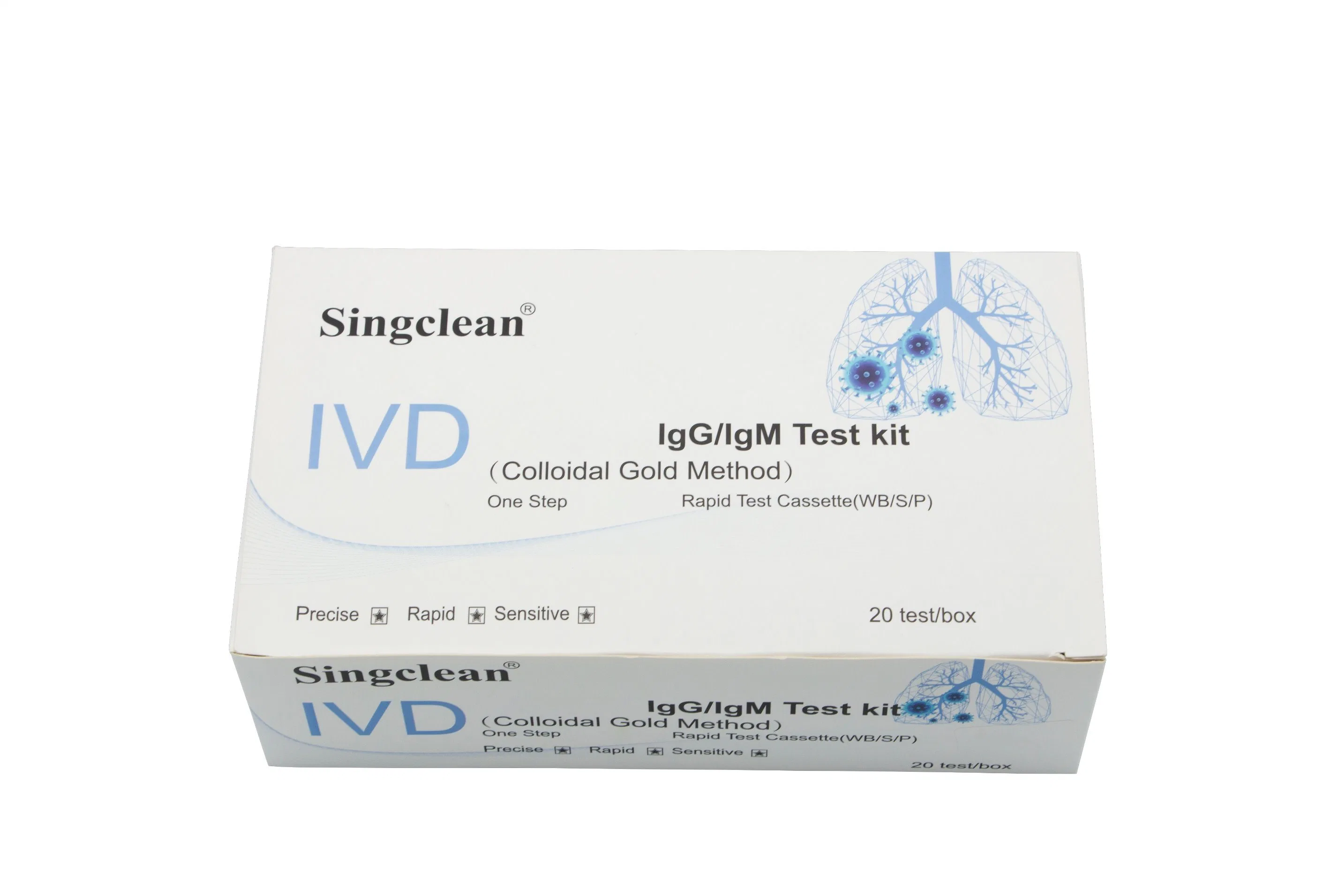 Singclean Rapid Test Kit Nasopharyngeal Swab/Antibody Rapid Diagnostic Test Human Blood