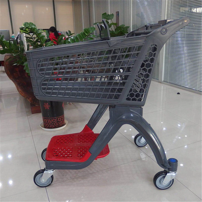 Supermarket New Design Trolley Wholesale/Supplier Full Plastic Shopping Cart