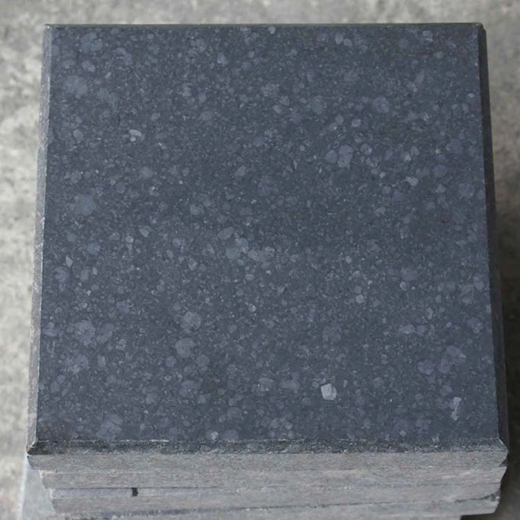 Polido/polido/embaciado/embaciado e acabamento em pele/escovado G684 granito preto para Exterior e. Pedra de pavimentação interior