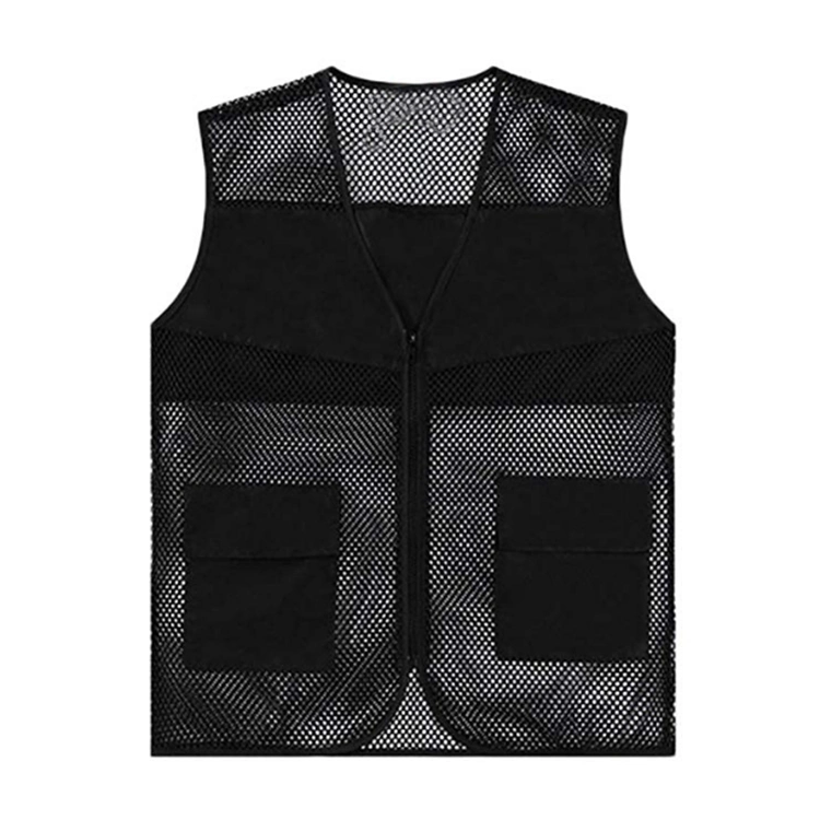 Hot Selling Unisex Advertising Volunteer Promotional Mesh Work Fishing Vest for Men