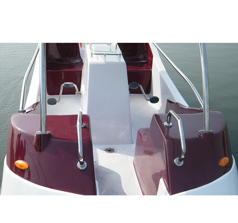 Thick Hull FRP Four-Passenger Streamlined Pedal Boat for Amusement Park