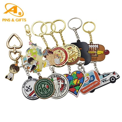 Custom Full Color Keychain with Nickle Plating Metal for Wholesales Moon Enamel Decoration Accessories Metal Tolley Token Coin Key Ring