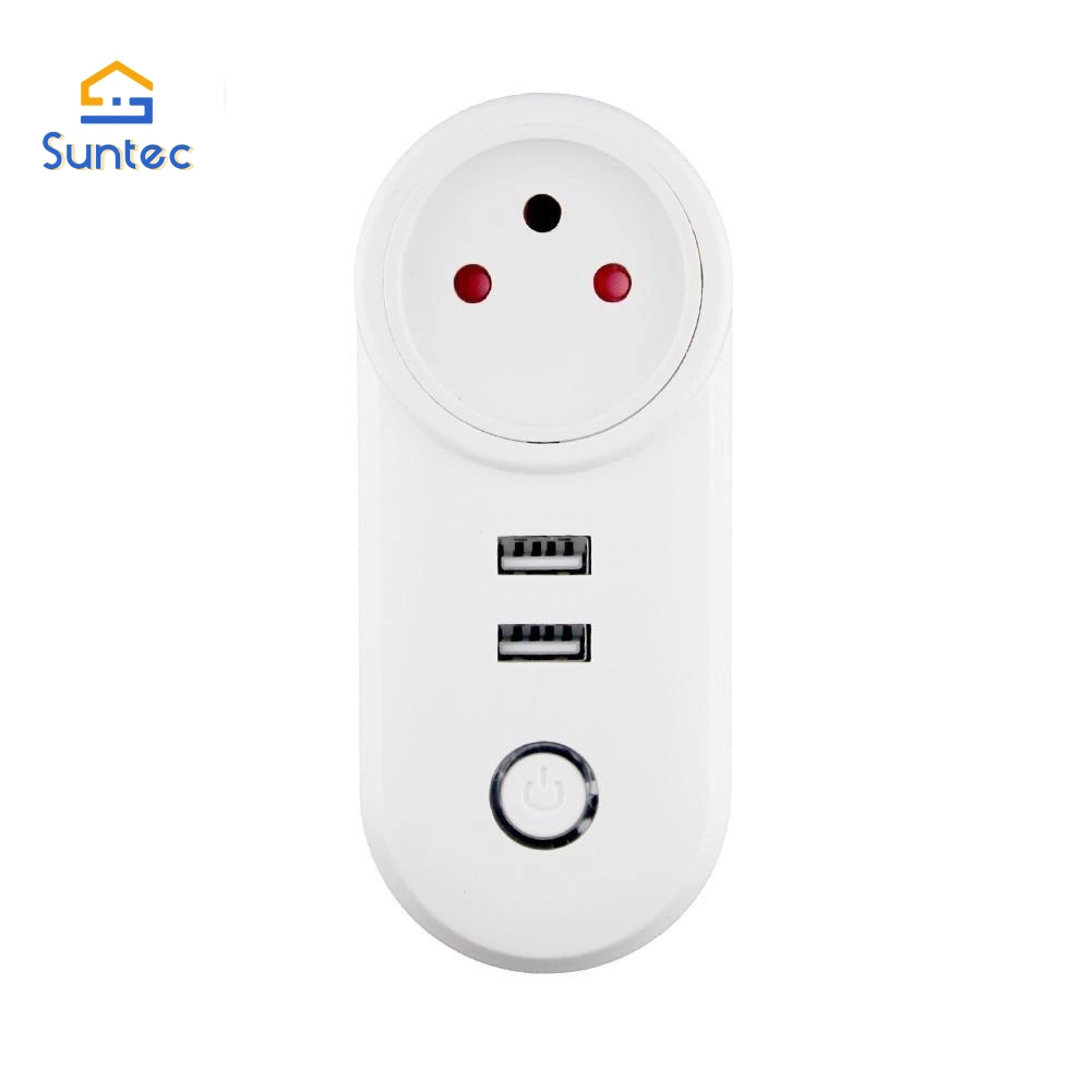 Zigbee3.0 Dual USB Smart Wireless Socket Plug Wide Voltage