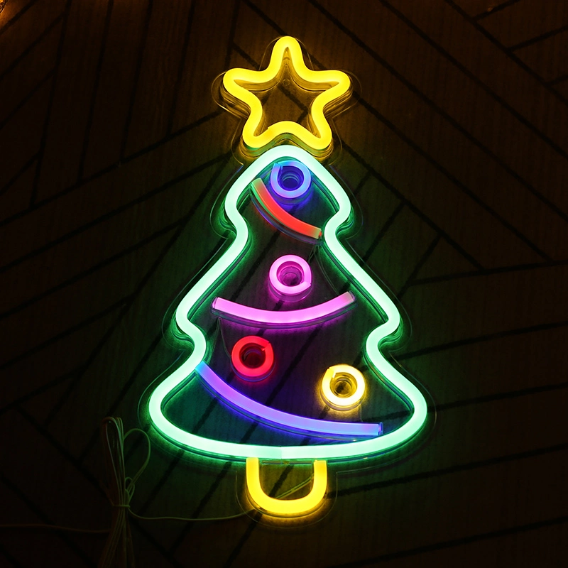 Kundengebundene Hochzeit Dekorative Weihnachtsmütze geformt LED Neon Lichter Zeichen