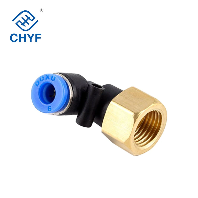 Blue Color Plf Rapid Plastic Pipe Joint Pneumatic Fittings