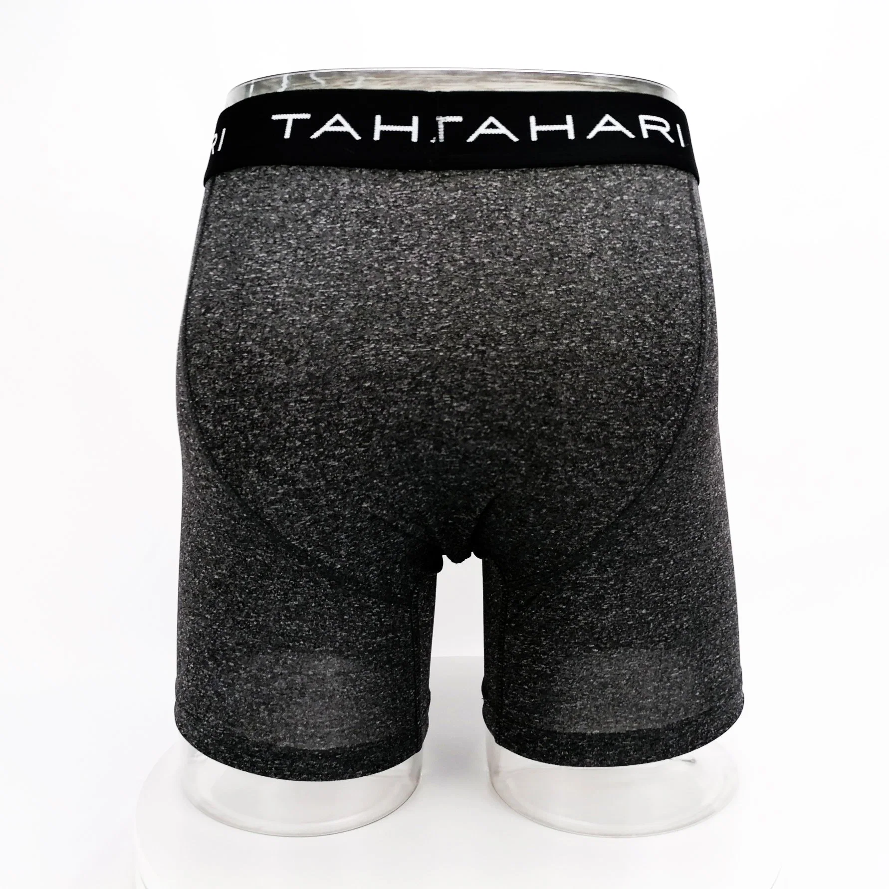 Wholesale/Supplier Customize Dark Grey Melange Polyester Breathable Men Boxers