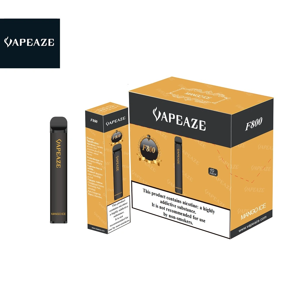 Caneta de papel descartável e-cigarro atomizada 2022 marca quente de novo estilo Cigarro electrónico