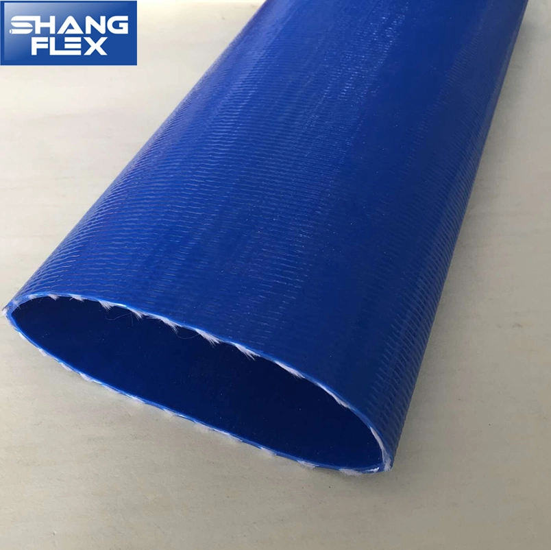 PVC ligero Layflat azul de la manguera de descarga de agua Wp2bar 3bar 4 bar