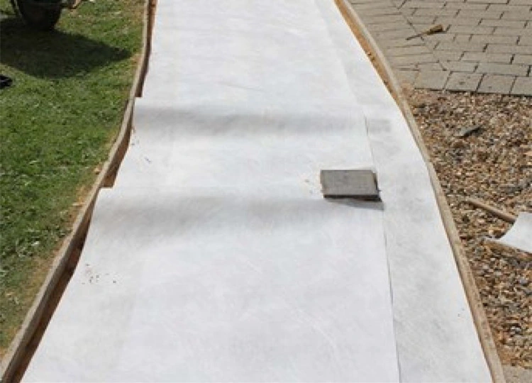 100% Non Woven Geotextile Polyester Woven Fabric Road Stabilization in Thailand