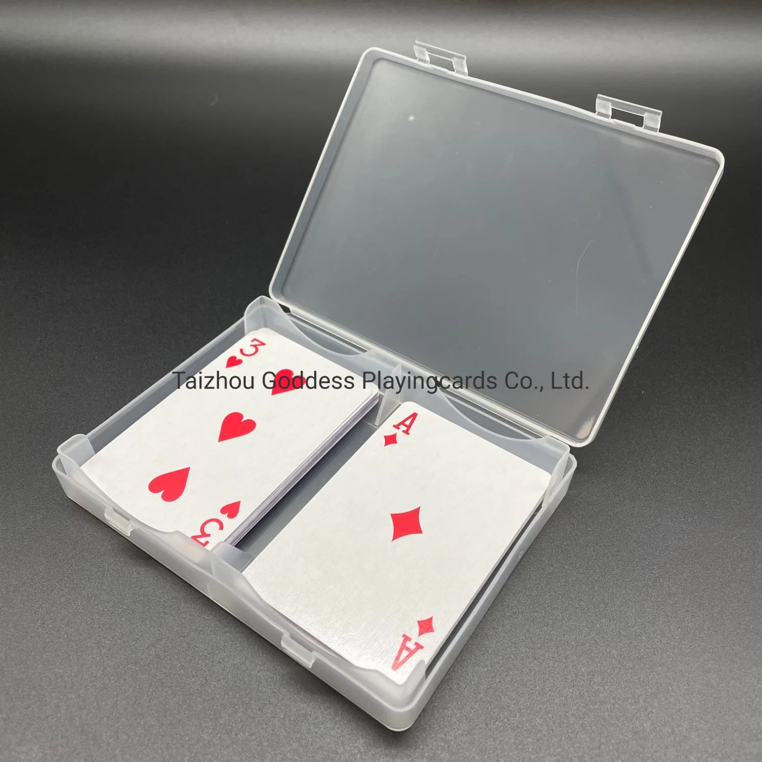 Double Sets Playing Cards in Plastic PVC Box