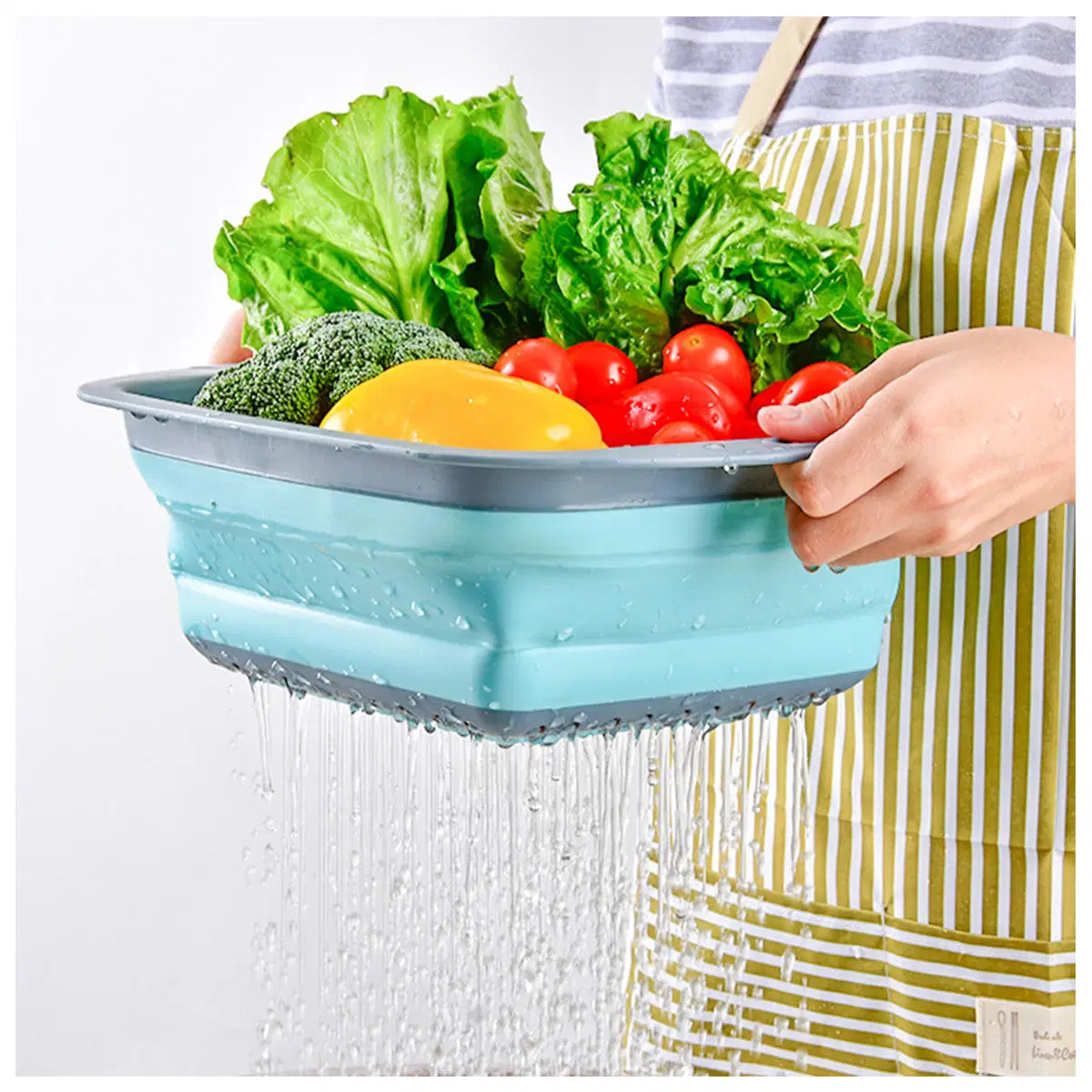 Washing Drain Basket PP Plastic Foldable Sink Drain Basket