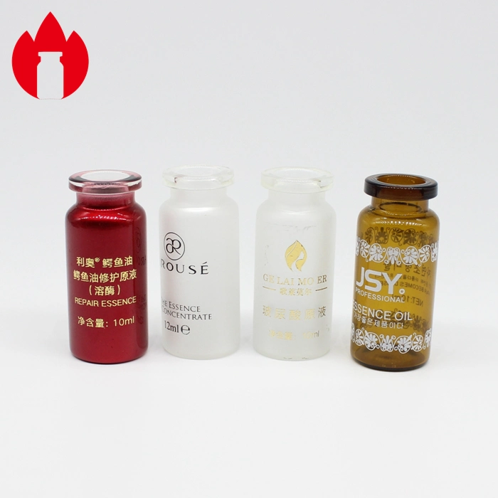 Small Borosilicate Glass Bottle Glass Vial with Coating and Screen Printing