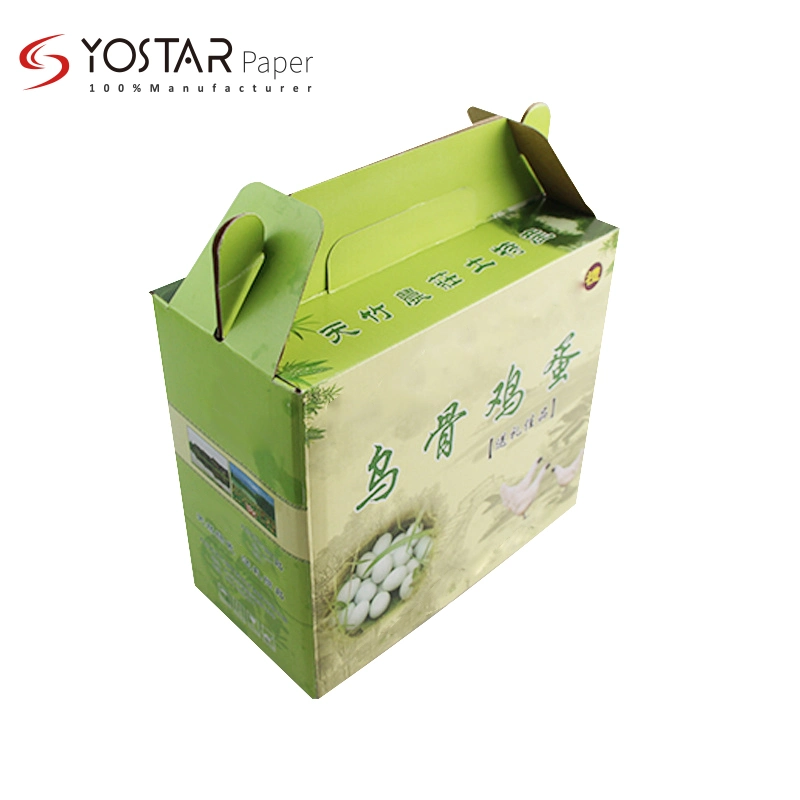 Factory Direct Sale Corrugated Cardboard Portable Eggs Box with Custom Printing