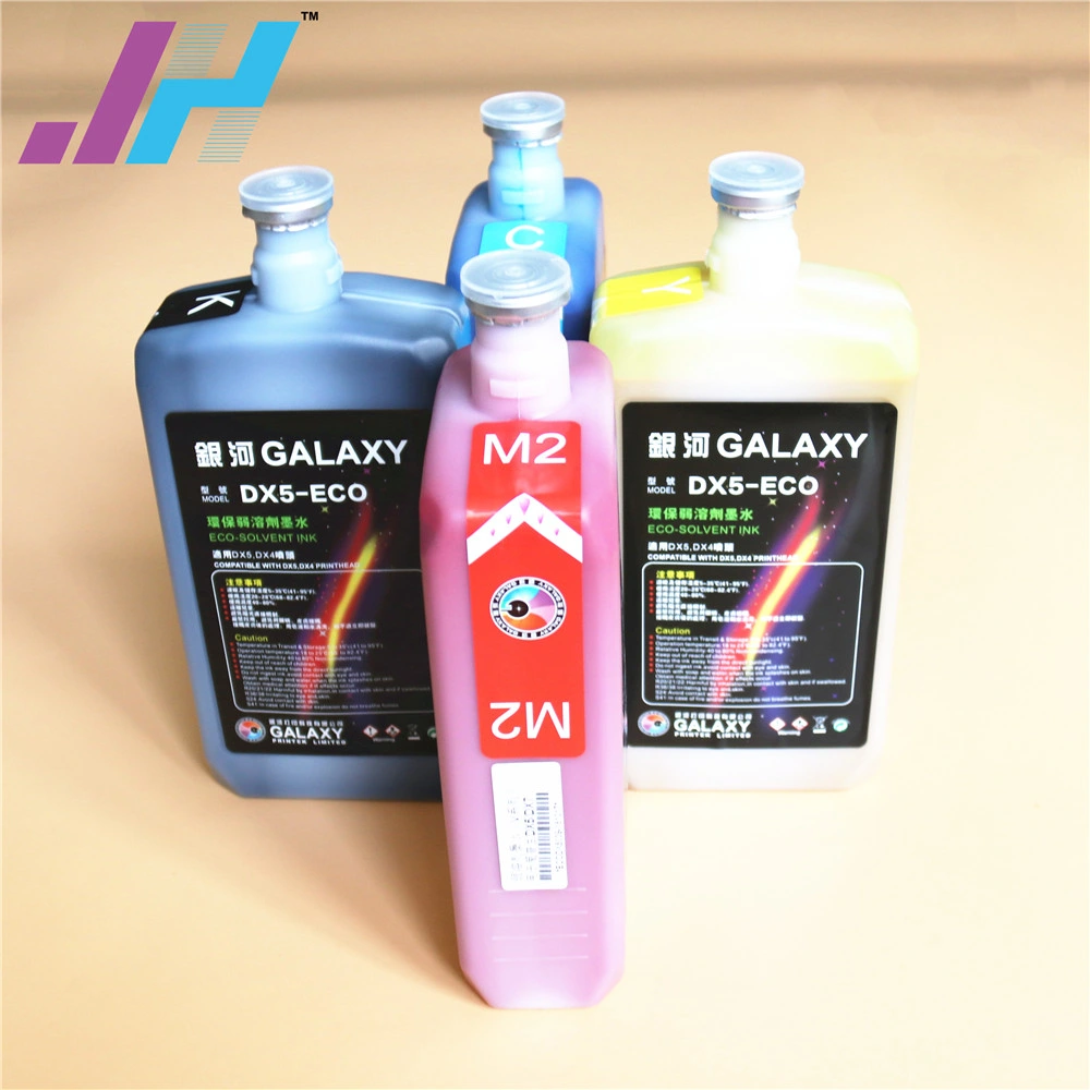 100% Original Galaxy Dx5 Eco-Solvent Ink for Dx4/Dx5/Dx7 Printhead