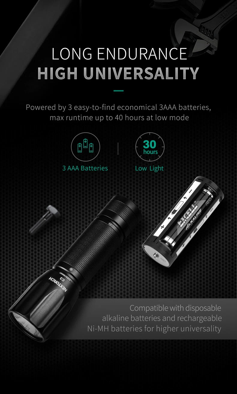 C3 Nextorch Hardware Flashlight for Workers Home Use High quality/High cost performance  Torch