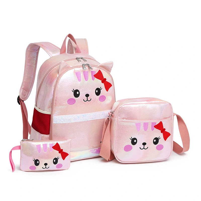 PU iridescence Escuela Mochila Bolsas de yute para niñas con calidad Garantía