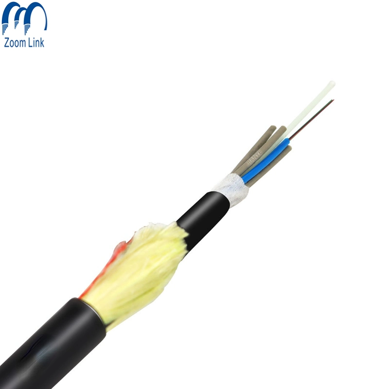 Les fabricants d'usine Câble à fibre optique 6 12 24 48 Core Outdoor Iber optiques GYFTY ADSS//Gyffy