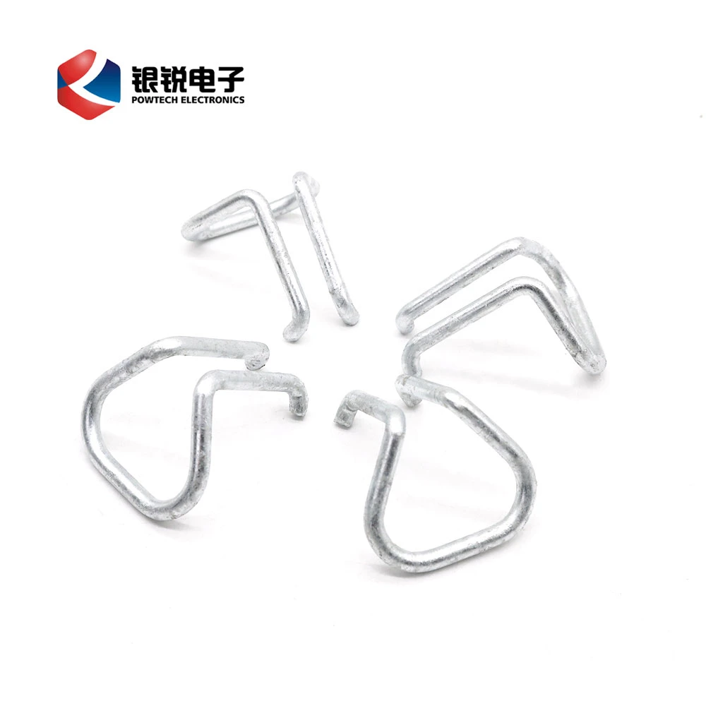 FTTH Fitting on Pole Galvanized Steel Rod Suspension Cable Ring Drop Wire Clamp