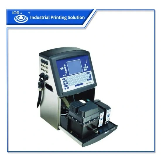 طابعة نفث الحبر الصناعي Double Head Videojet 1610 Inkjet طراز معتمد من العلبة، والزجاج، والبلاستيك مع شهادة CE