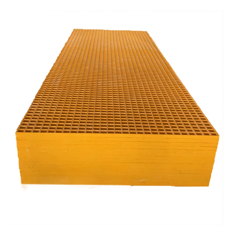 38*38*30mm Industrial Heavy Duty Fiberglass Grating Reinforced Plastic Fiberglass Grating