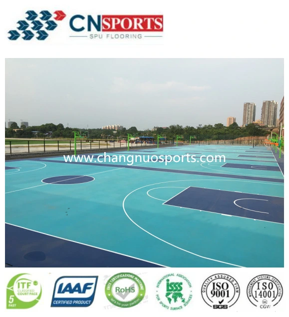 Indoor/Outdoor Sports Court Flooring Polyurethane Coating Self Leveling Paint Flooring