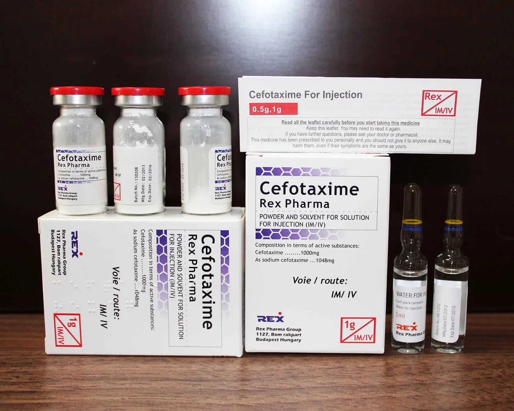 WESTERN Medicine Injectable Cefotaxim Forinjection 2g mit GMP