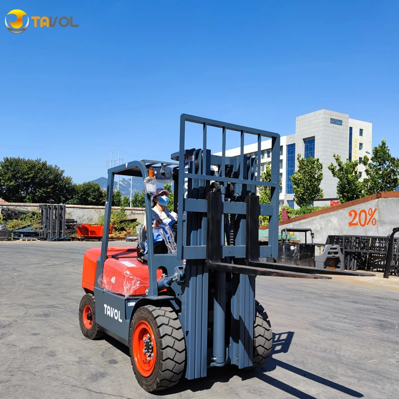 Forklift 2 Ton 2.5ton 3 Ton 3.5 Ton 4ton Diesel Forklift with Full Free Mast for Container Use