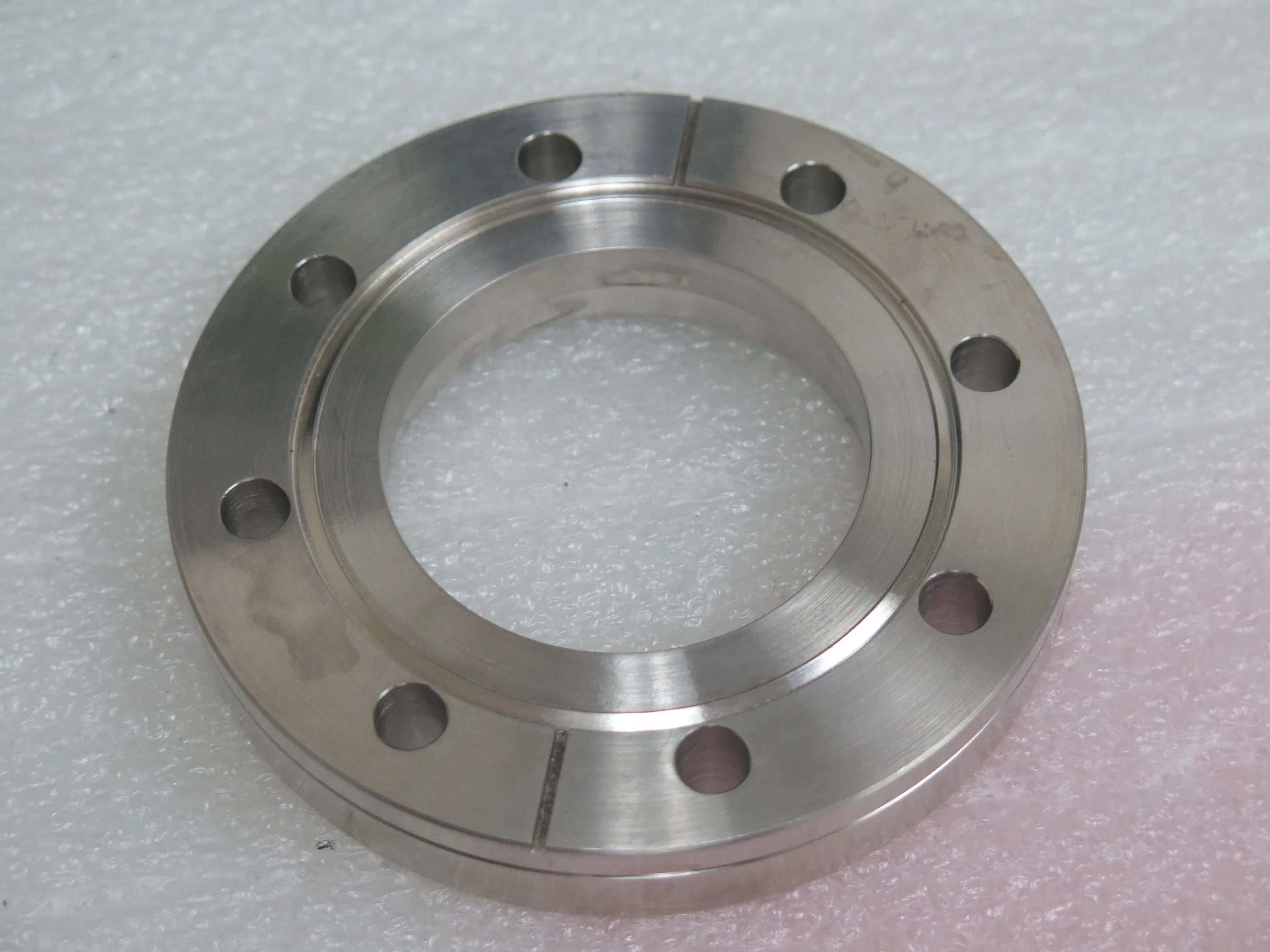 Precision CNC Machined 304L Stainless Steel High Vacuum Conflat Flange Vacuum Fitting