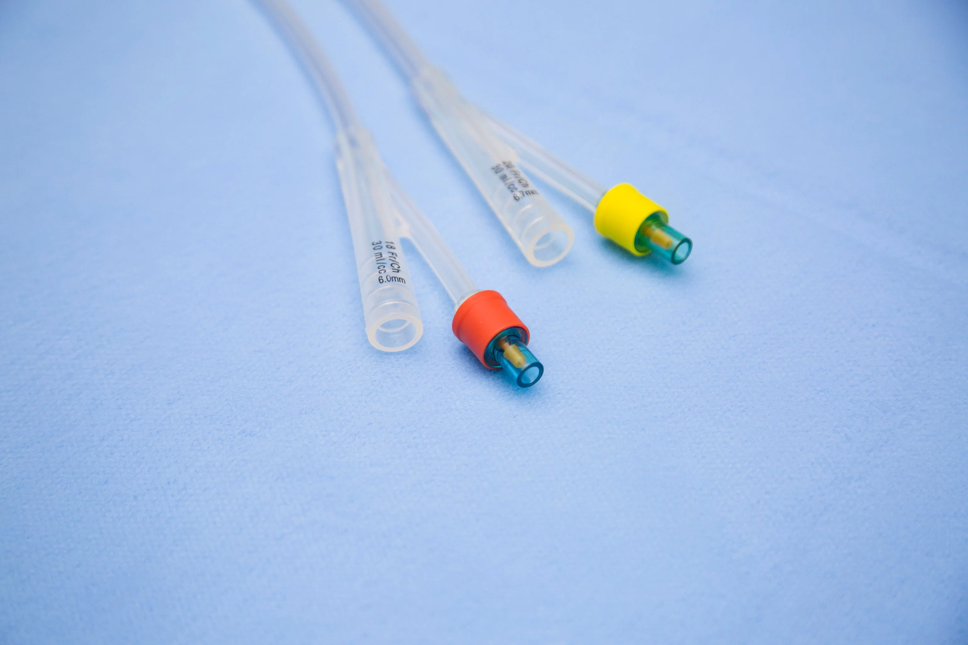 Hot Sale F12-F24 Single Packed Silicone Foley Catheter