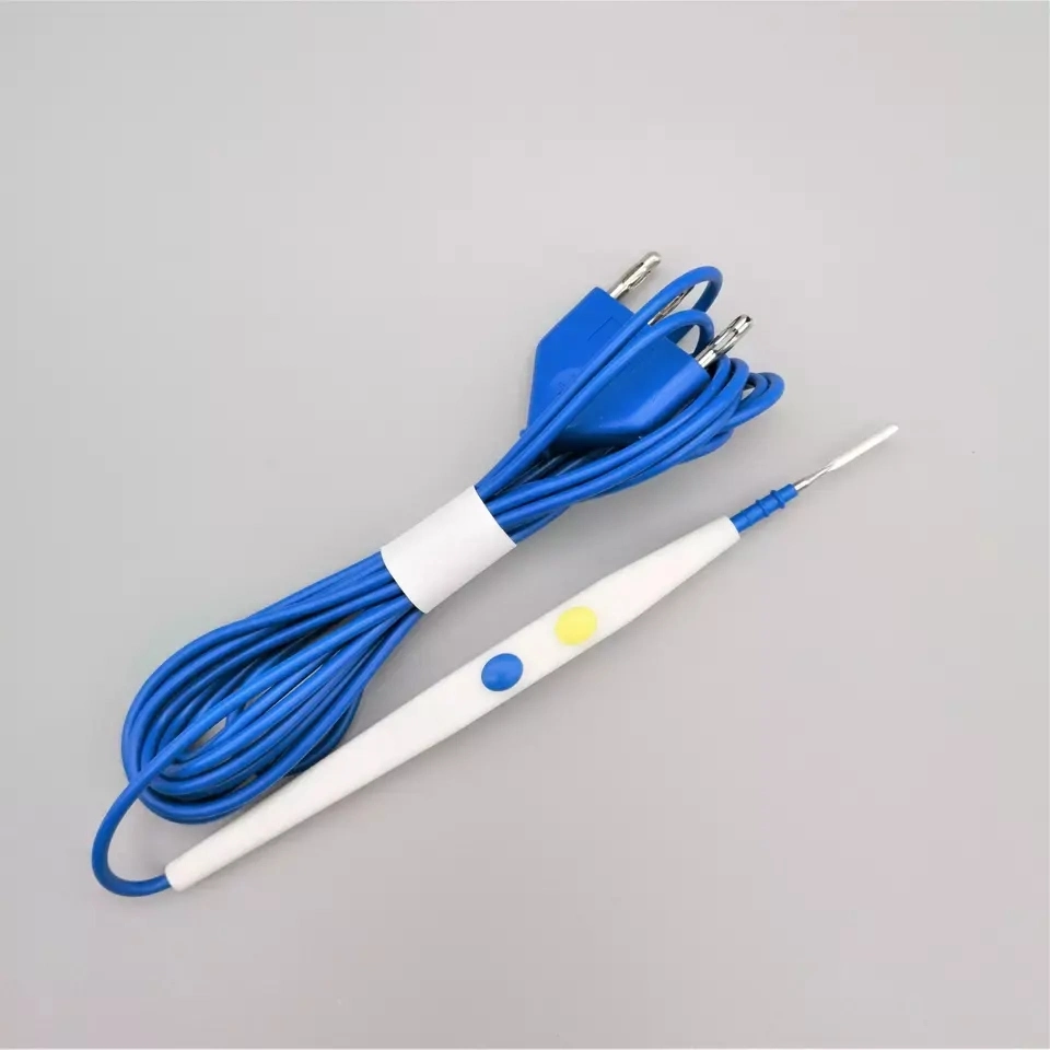 Disposable Medical Coagulation Cutting Esu Surgical Electrode Electrosurgical Pencil