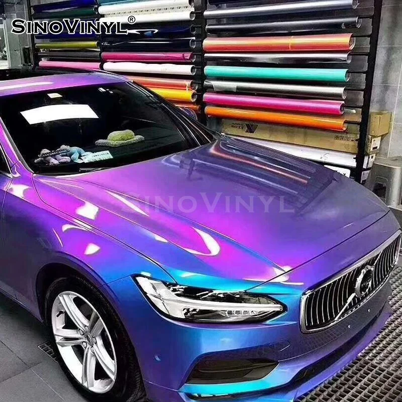 SINOVINYL Chameleon Electro Metallic Car Skin Color Change Wrap Vinyl