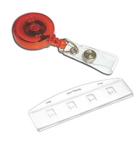 Retractable ID Card Badge Reel Ski Pass, Yoyo Reel & Door Pass Swipe Card Holder Retractable Badge Holder