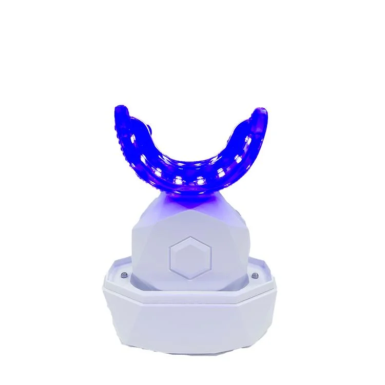 Portátil inalámbrico recargable cómoda USB frío dientes LED Luz blanqueadora Entra a la boca Home