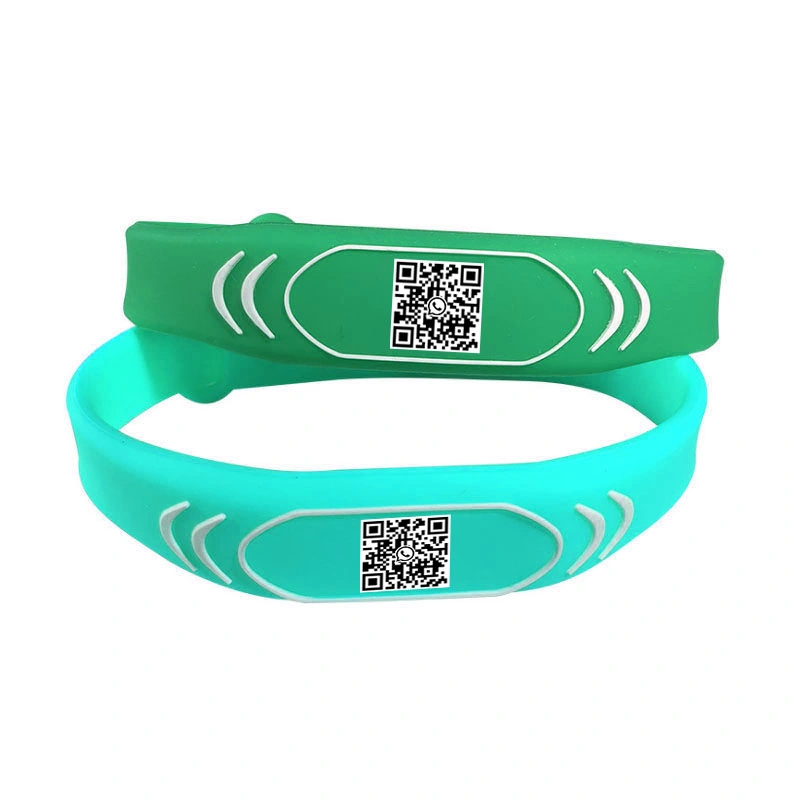 Wasserdichtes 125kHz Silikon RFID Armband gerundetes Tk4100 RFID Armband