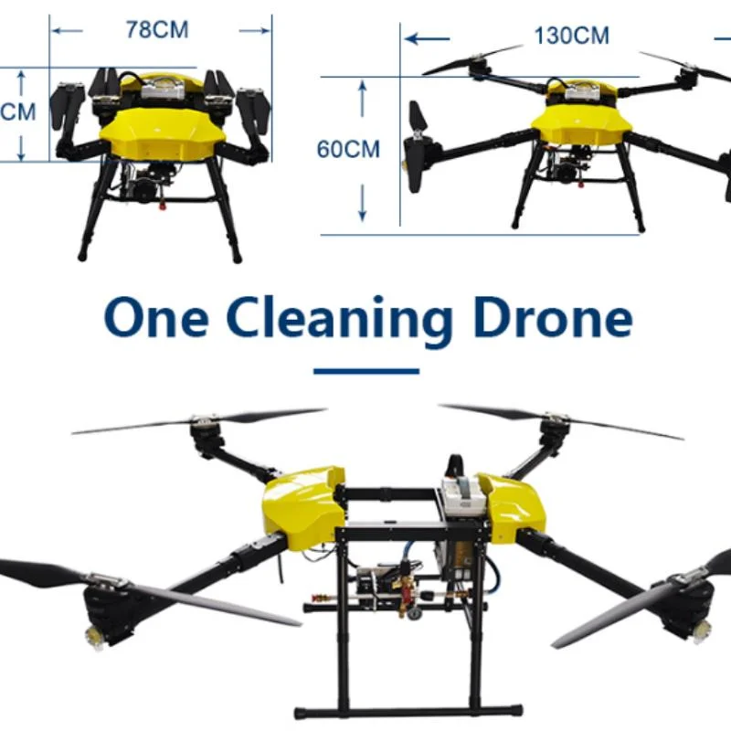 Long Battery Life Cleaning Drone with External Wall Cleaning