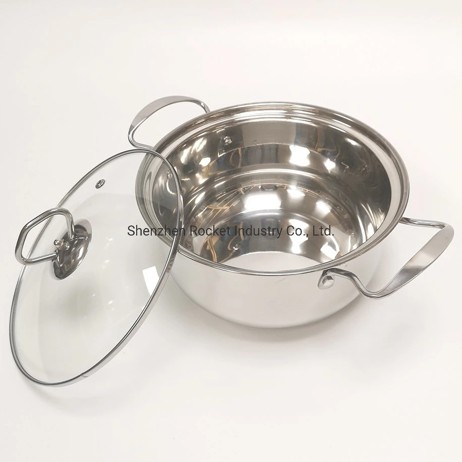 Wholesale/Supplier Stock Pot Set Stainless Steel Casserole Hotpots Cooking Pots