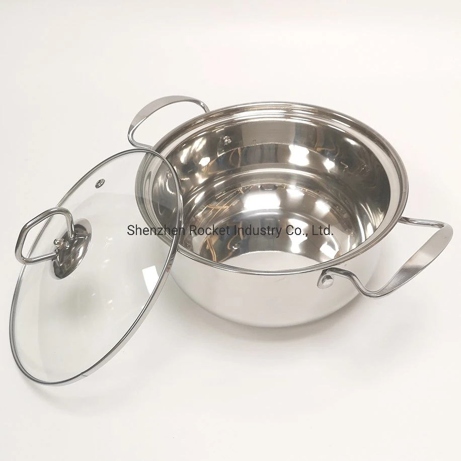 Großhandel/Lieferant Stock Pot Set Edelstahl Kasserolle Hotpots Kochen Töpfe