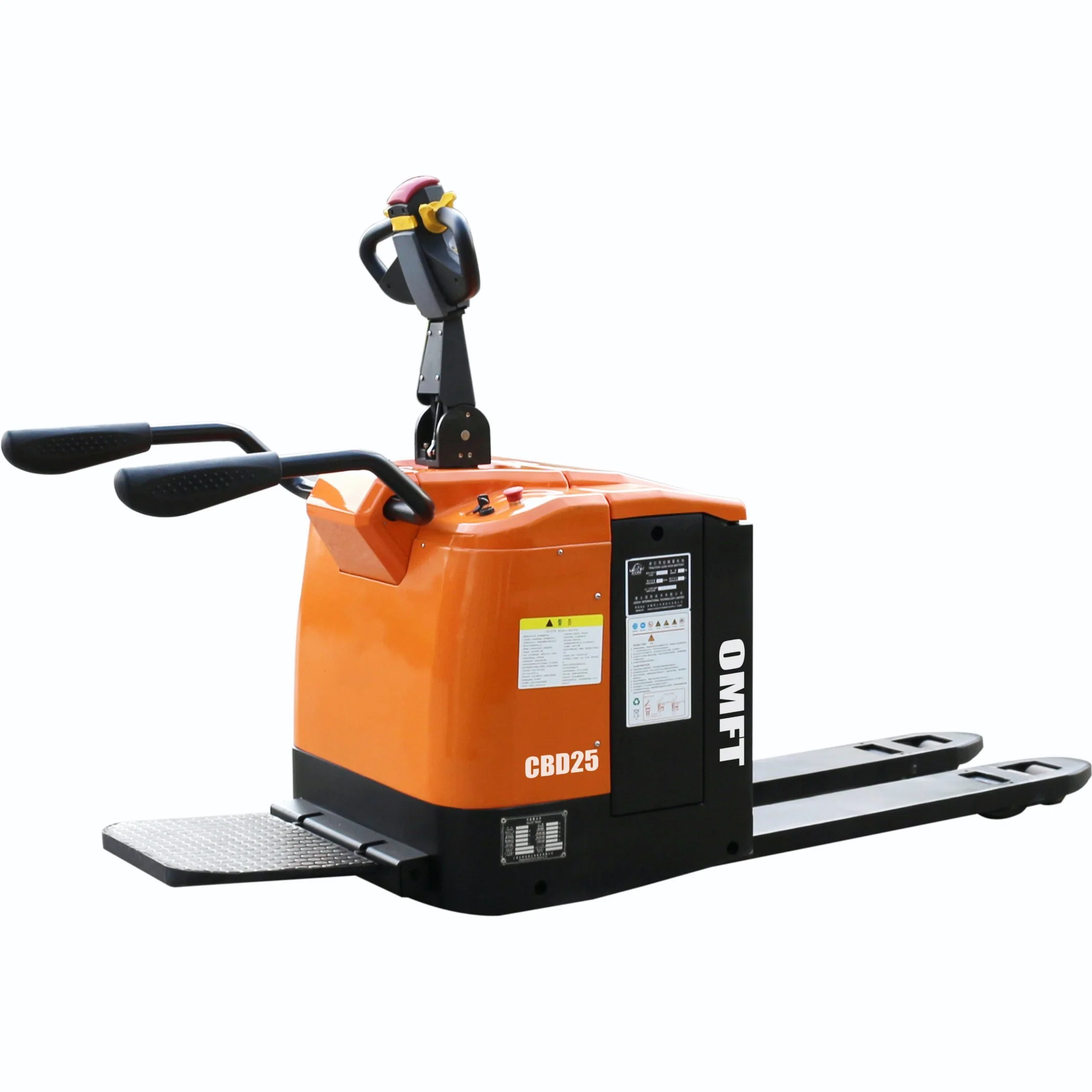 Omft Stand-on Type Electric Powered Pallet Truck Full Electric Pallet Truck 2.5 T 2.5 Ton with AC System