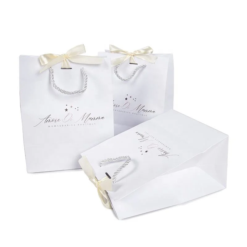 Customized Luxury Gift Package with Cotton Rope Yellow Kraft Paper Bag with Its Own Logo Small Business Wholesale