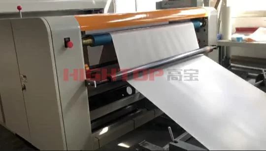 Adhesive Paper Jumbo Roll to Sheet Gluer Sheeter with Stacking