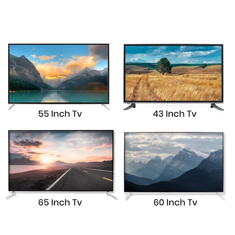 40 дюймов DVB-T2-S2 цифрового ТВ 4K Ultra HD LED ТВ с плоским экраном