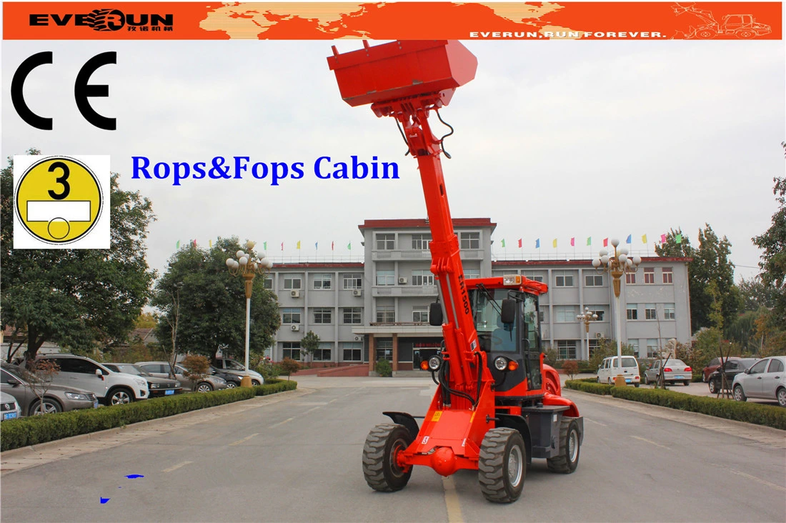 Er1500 Front End Loader with Telescopic Arm Rops&Fops