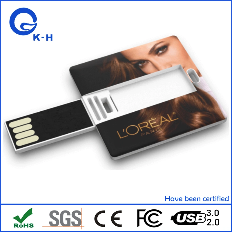 Square Card USB 2.0 3.0 Flash Memory Drive for Gift