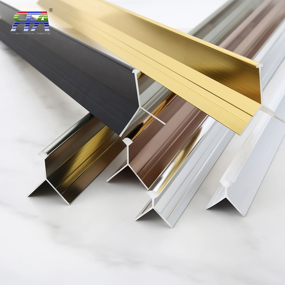 Factory Price Aluminum Trim Tile Edge Hoboly Brand 4.9mm Aluminum Tile Trim Corners for Tile Edge Protection