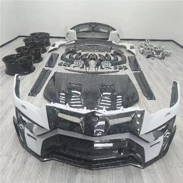 Dry Forged Carbon Fiber Front Bumper Lip Rear Lamborghini Urus Mansory Body Kit