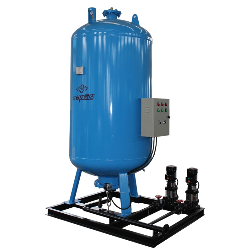Expansión de la presión constante en el agua del depósito de agua de la estación de llenado
