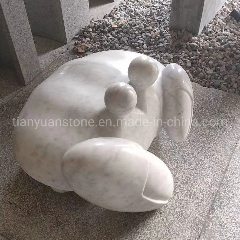 Contemporary Granite Abstract Hand Carved Art Sculpture