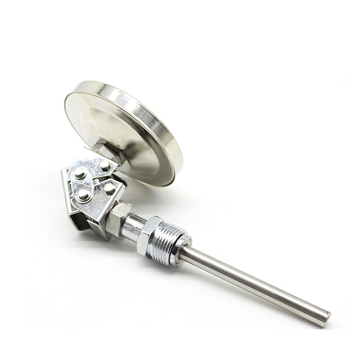 Professional 100mm Diameter Industrial Stainless Steel Bimetallic Thermometer